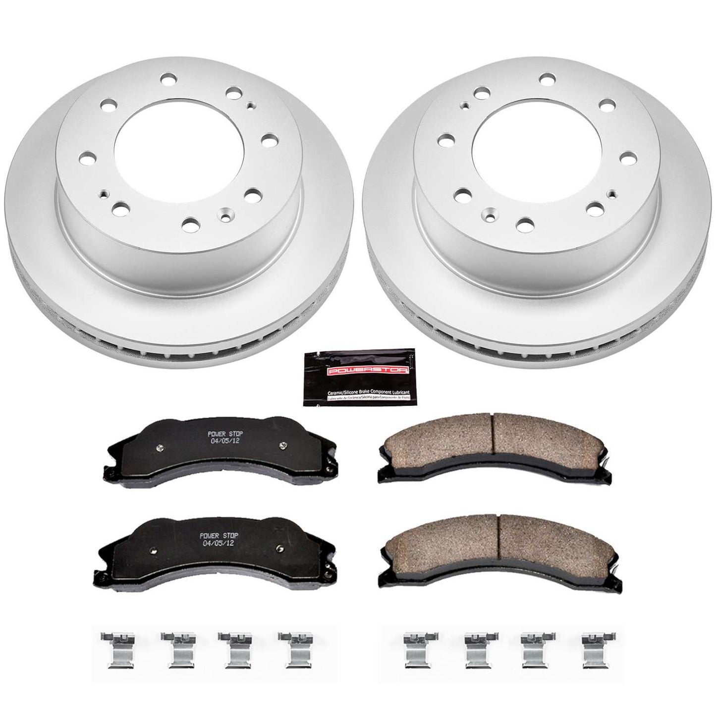 PowerStop Power Stop 2011 Chevrolet Silverado 2500 HD Front Z17 Evolution Geomet Coated Brake Kit CRK5559