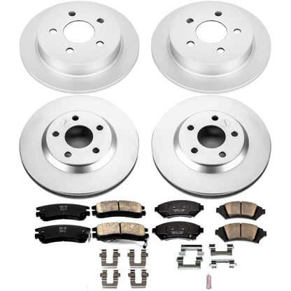 PowerStop Power Stop 2005 Chevrolet Impala Front & Rear Z17 Evolution Geomet Coated Brake Kit CRK5564
