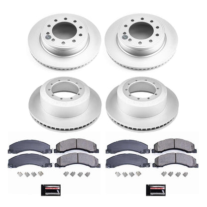 PowerStop Power Stop 11-12 Ram 4500 Front & Rear Z17 Evolution Geomet Coated Brake Kit CRK5568