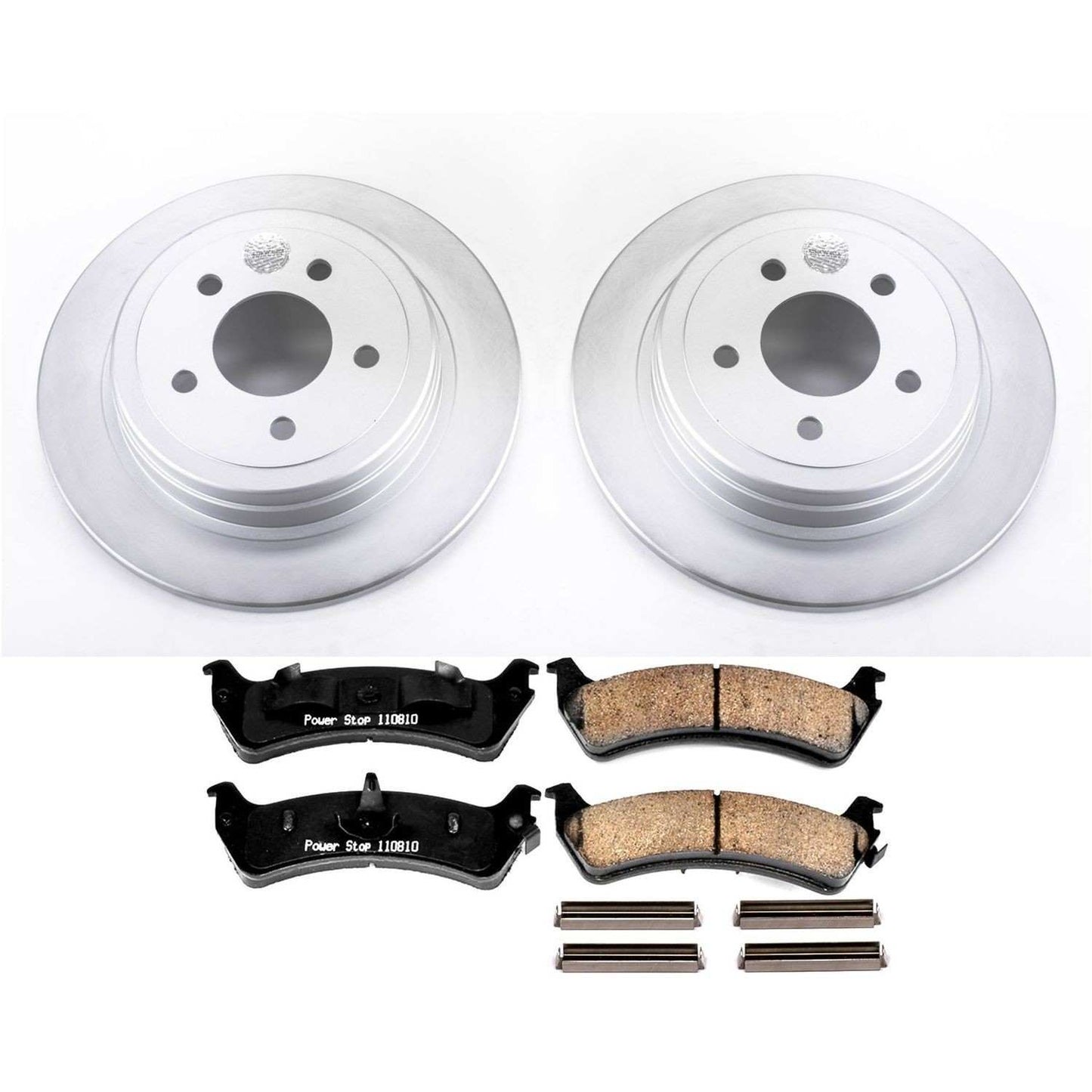 PowerStop Power Stop 2003 Ford Explorer Sport Rear Z17 Evolution Geomet Coated Brake Kit CRK5570