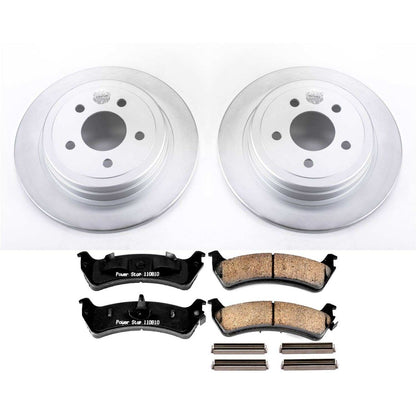 PowerStop Power Stop 2003 Ford Explorer Sport Rear Z17 Evolution Geomet Coated Brake Kit CRK5570