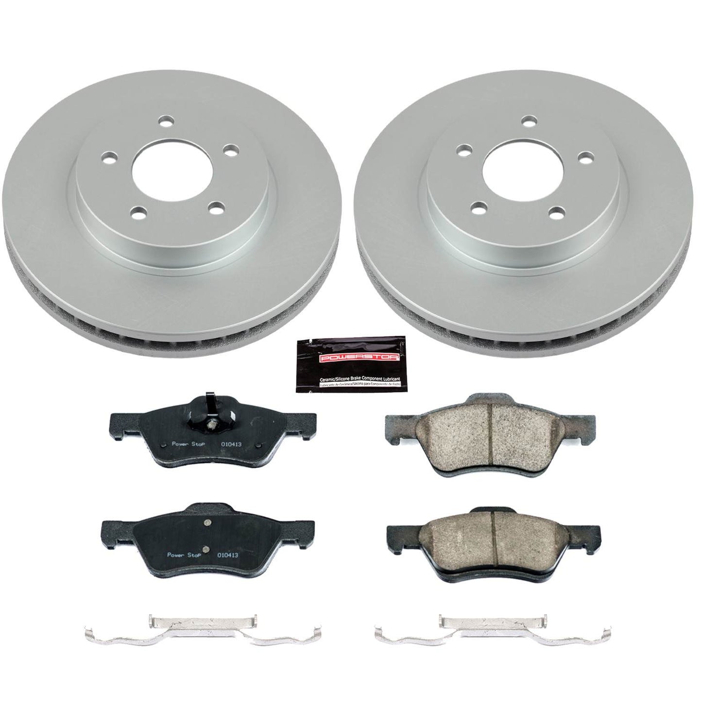 PowerStop Power Stop 10-12 Ford Escape Front Z17 Evolution Geomet Coated Brake Kit CRK5571