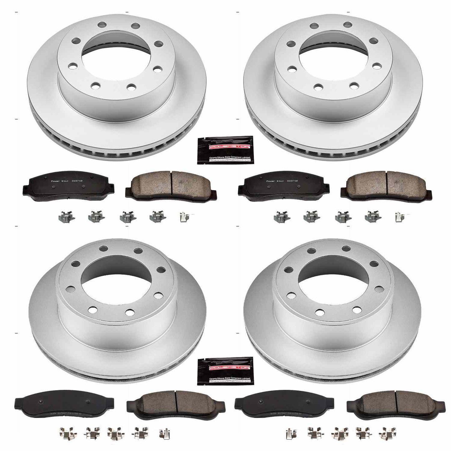 PowerStop Power Stop 2010 Ford F-350 Super Duty Front & Rear Z17 Evolution Geomet Coated Brake Kit CRK5573