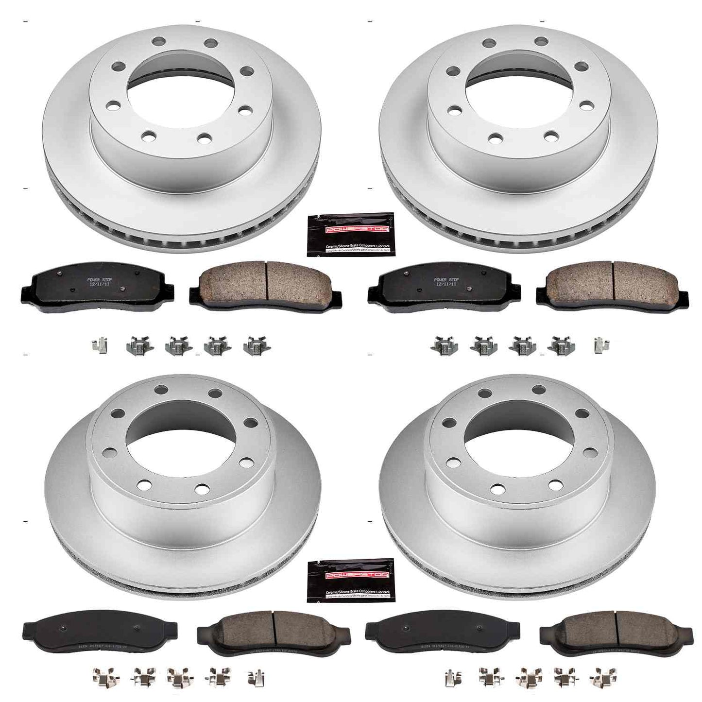 PowerStop Power Stop 10-11 Ford F-250 Super Duty Front & Rear Z17 Evolution Geomet Coated Brake Kit CRK5575