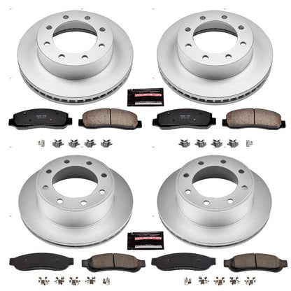 PowerStop Power Stop 10-11 Ford F-250 Super Duty Front & Rear Z17 Evolution Geomet Coated Brake Kit CRK5575