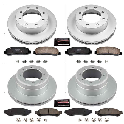 PowerStop Power Stop 2011 Ford F-350 Super Duty Front & Rear Z17 Evolution Geomet Coated Brake Kit CRK5576