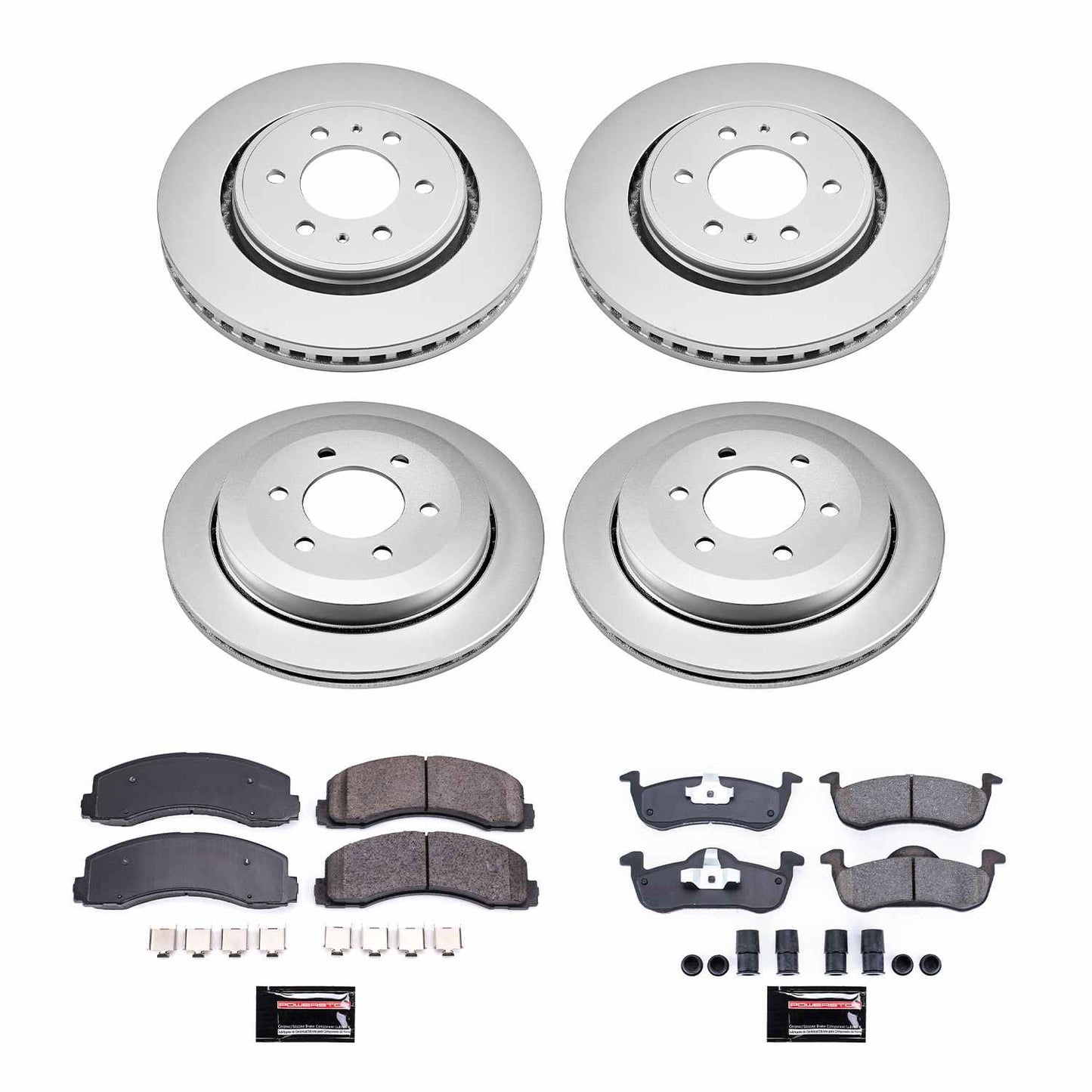 PowerStop Power Stop 10-17 Ford Expedition Front & Rear Z17 Evolution Geomet Coated Brake Kit CRK5577