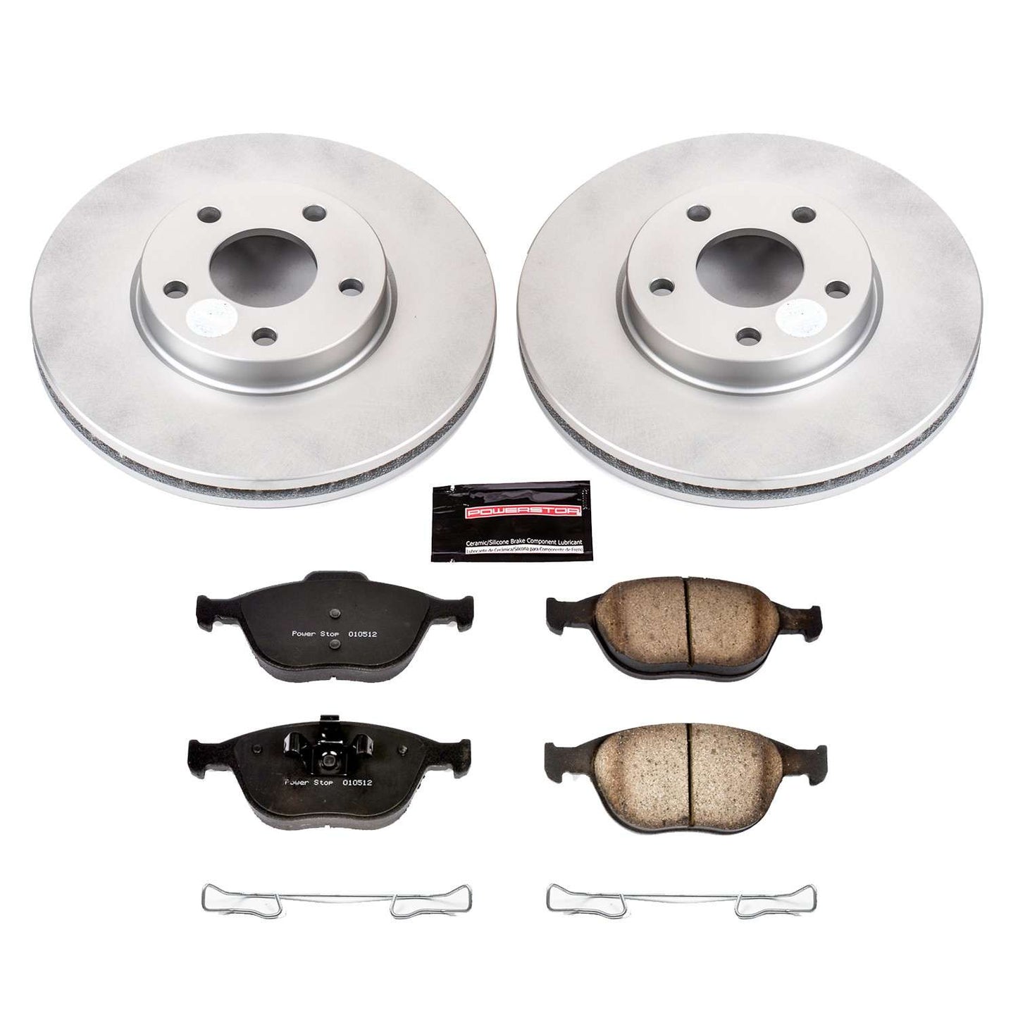 PowerStop Power Stop 10-13 Ford Transit Connect Front Z17 Evolution Geomet Coated Brake Kit CRK5580