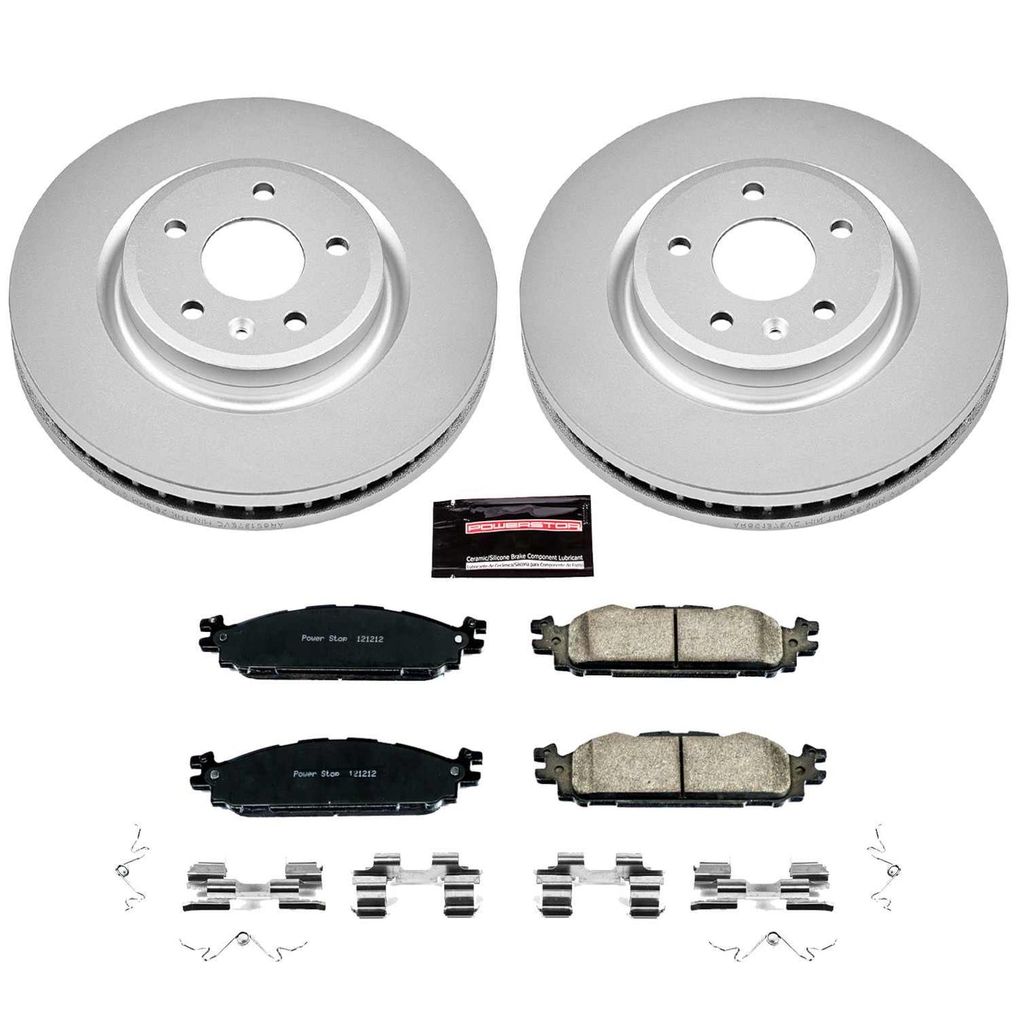 PowerStop Power Stop 11-19 Ford Explorer Front Z17 Evolution Geomet Coated Brake Kit CRK5583
