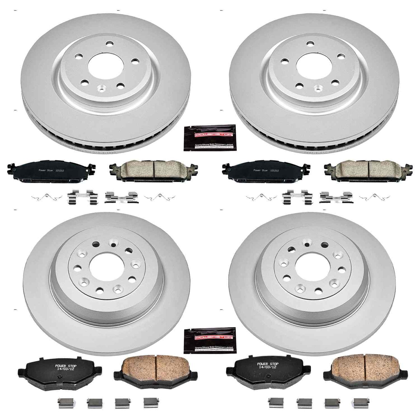 PowerStop Power Stop 11-19 Ford Explorer Front & Rear Z17 Evolution Geomet Coated Brake Kit CRK5584