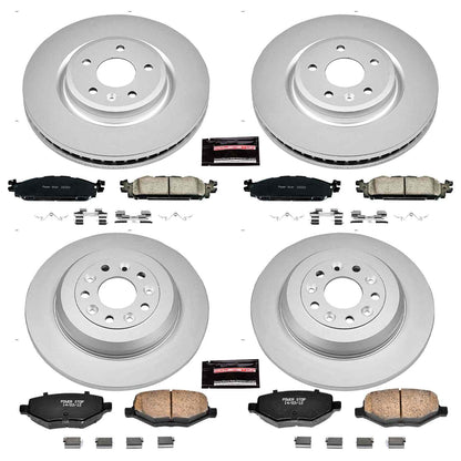 PowerStop Power Stop 11-19 Ford Explorer Front & Rear Z17 Evolution Geomet Coated Brake Kit CRK5584