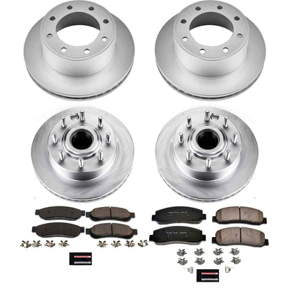 PowerStop Power Stop 07-08 Ford F-250 Super Duty Front & Rear Z17 Evolution Geomet Coated Brake Kit CRK5586