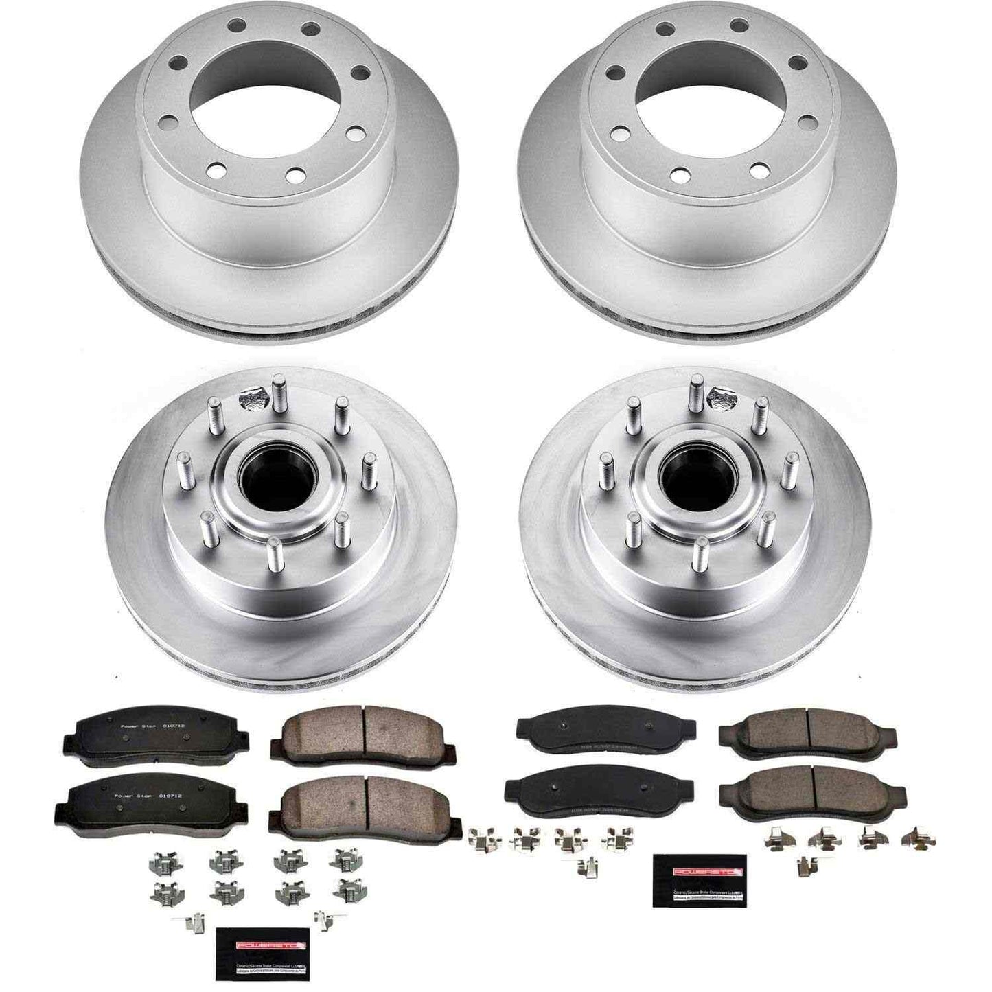 PowerStop Power Stop 2010 Ford F-350 Super Duty Front & Rear Z17 Evolution Geomet Coated Brake Kit CRK5587