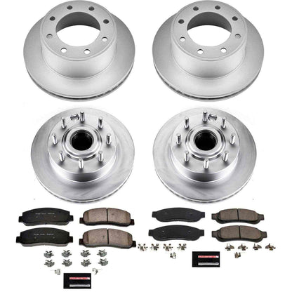PowerStop Power Stop 2010 Ford F-350 Super Duty Front & Rear Z17 Evolution Geomet Coated Brake Kit CRK5587