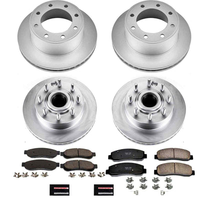 PowerStop Power Stop 09-10 Ford F-250 Super Duty Front & Rear Z17 Evolution Geomet Coated Brake Kit CRK5589