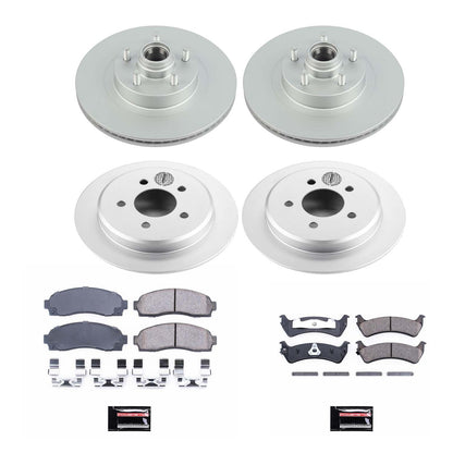 PowerStop Power Stop 01-02 Ford Explorer Sport Front & Rear Z17 Evolution Geomet Coated Brake Kit CRK5594