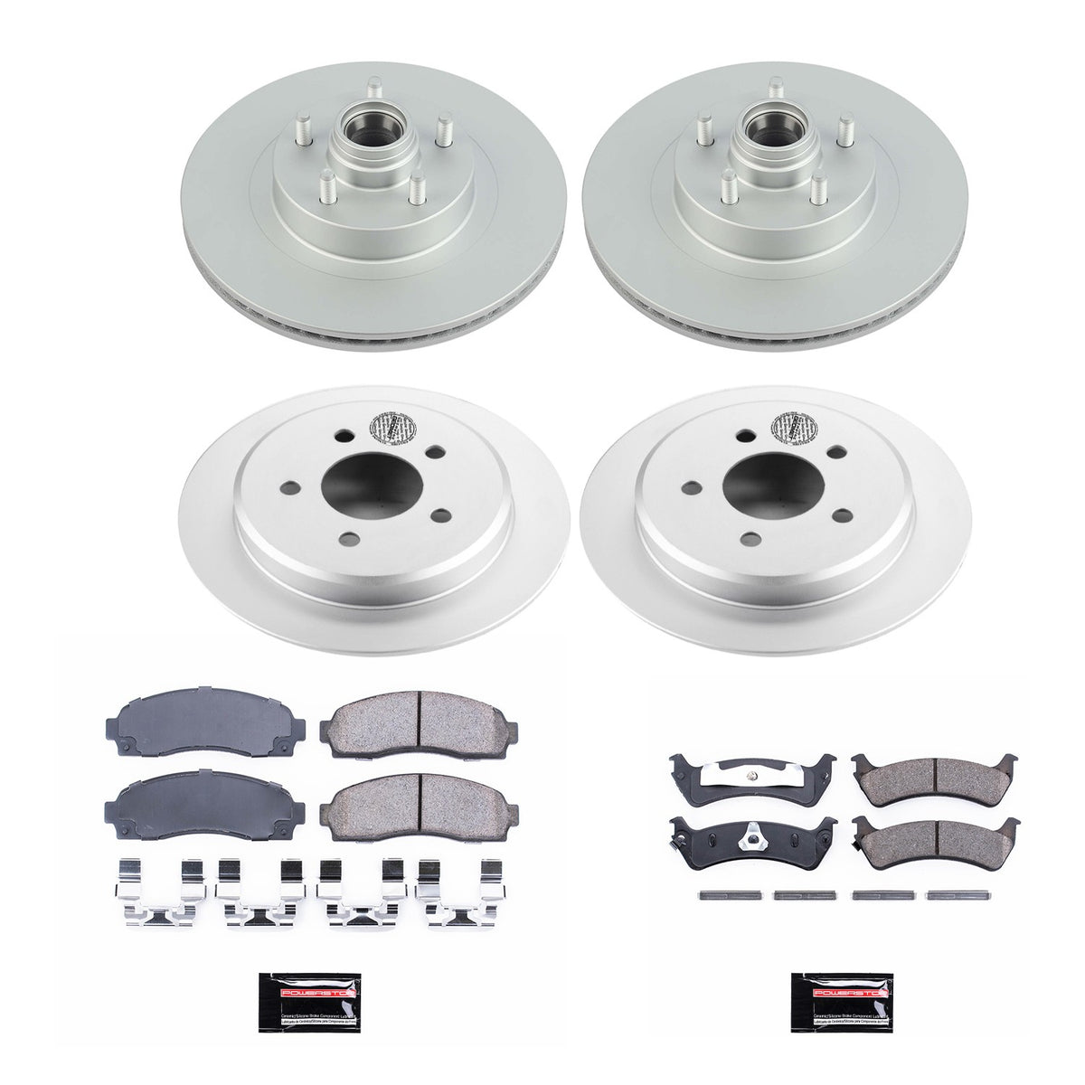 PowerStop Power Stop 01-02 Ford Explorer Sport Front & Rear Z17 Evolution Geomet Coated Brake Kit CRK5594