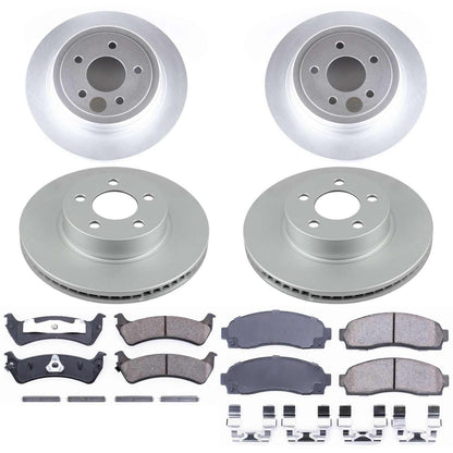PowerStop Power Stop 2003 Ford Explorer Sport Front & Rear Z17 Evolution Geomet Coated Brake Kit CRK5595