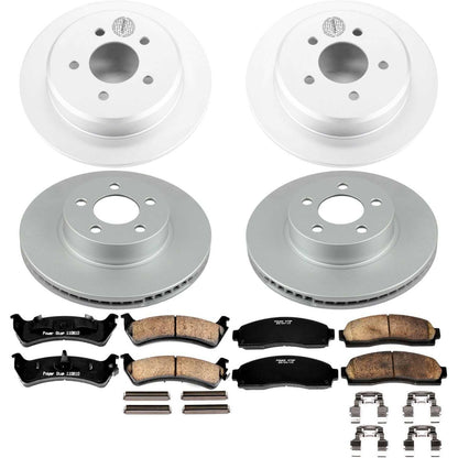 PowerStop Power Stop 01-02 Ford Explorer Sport Front & Rear Z17 Evolution Geomet Coated Brake Kit CRK5596