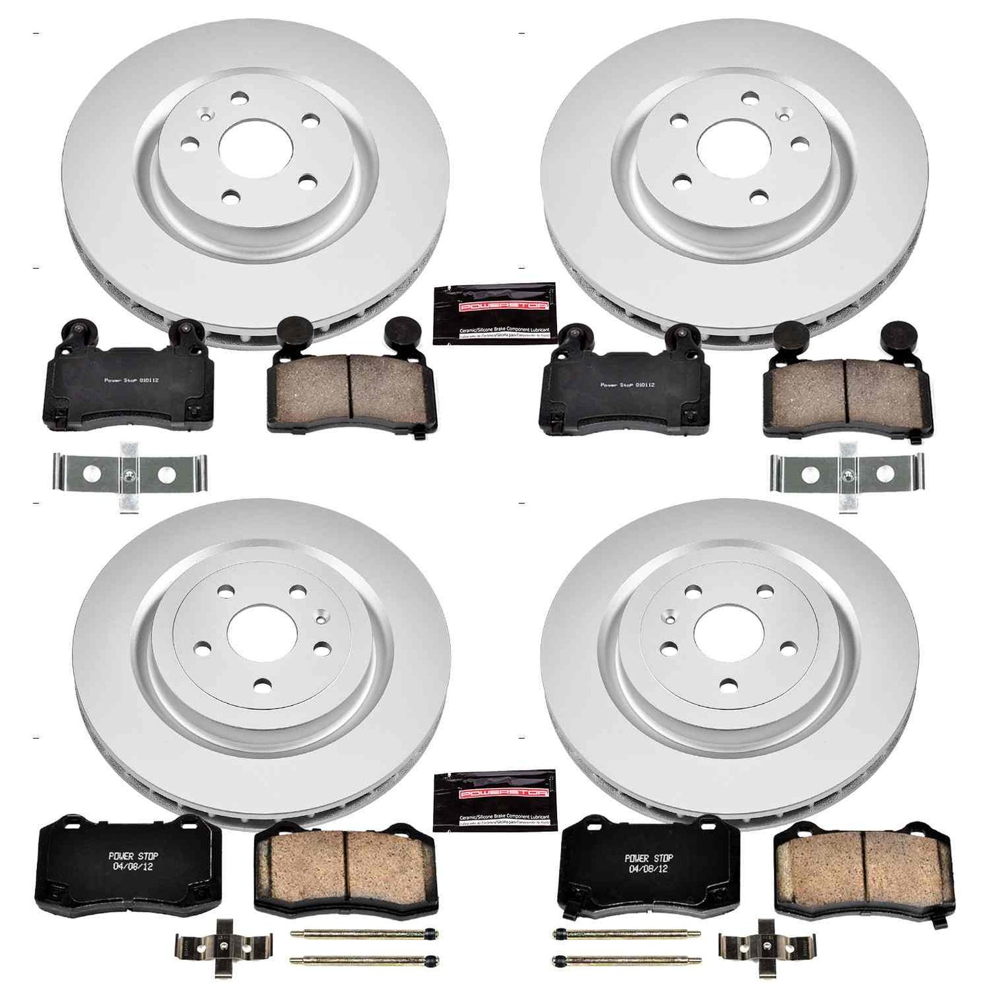PowerStop Power Stop 10-15 Chevrolet Camaro Front & Rear Z17 Evolution Geomet Coated Brake Kit CRK5603