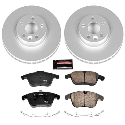 PowerStop Power Stop 11-14 Volvo S60 Front Z23 Evolution Sport Coated Brake Kit CRK5608