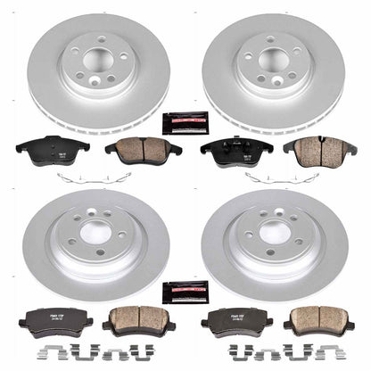 PowerStop Power Stop 11-14 Volvo S60 Front & Rear Z23 Evolution Sport Coated Brake Kit CRK5611