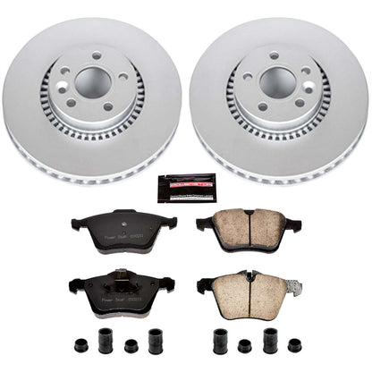 PowerStop Power Stop 11-14 Volvo S60 Front Z23 Evolution Sport Coated Brake Kit CRK5613