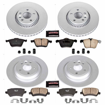 PowerStop Power Stop 08-14 Volvo S80 Front & Rear Z23 Evolution Sport Coated Brake Kit CRK5615