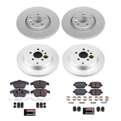 PowerStop Power Stop 08-12 Land Rover LR2 Front & Rear Z23 Evolution Sport Coated Brake Kit CRK5616