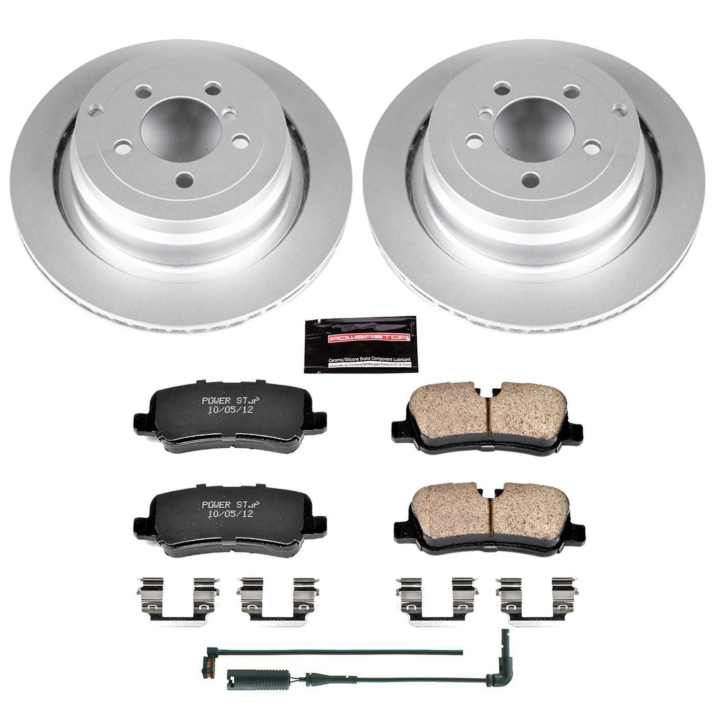 PowerStop Power Stop 06-12 Land Rover Range Rover Rear Z23 Evolution Sport Coated Brake Kit CRK5624