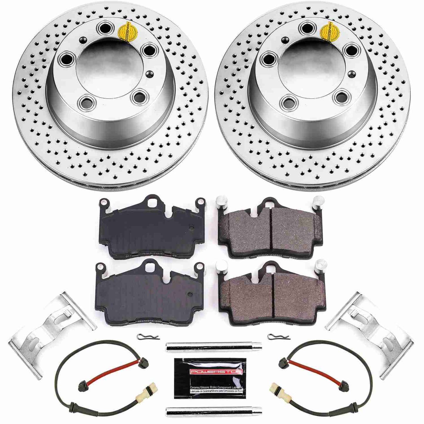 PowerStop Power Stop 05-12 Porsche Boxster Rear Z23 Evolution Sport Coated Brake Kit CRK5633