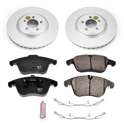 PowerStop Power Stop 06-08 Jaguar S-Type Front Z23 Evolution Sport Coated Brake Kit CRK5636