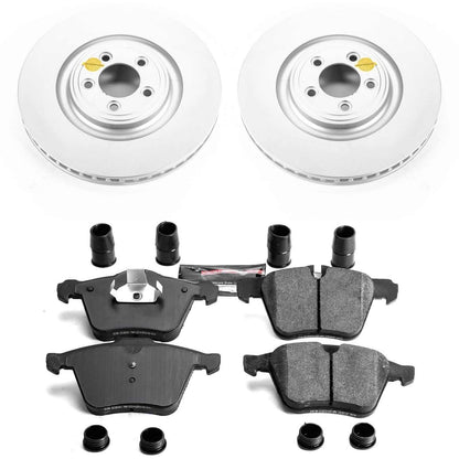 PowerStop Power Stop 07-08 Jaguar S-Type Front Z23 Evolution Sport Coated Brake Kit CRK5638