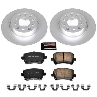 PowerStop Power Stop 2013 Audi A3 Quattro Rear Z23 Evolution Sport Coated Brake Kit CRK5666