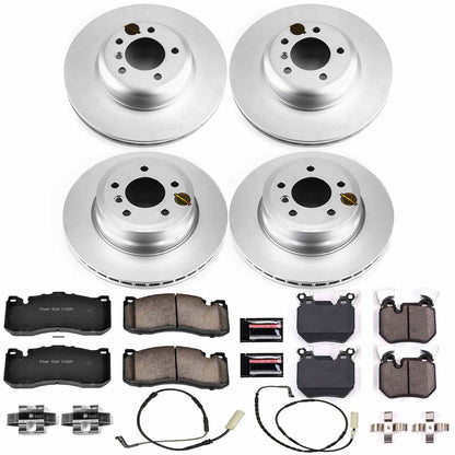 PowerStop Power Stop 08-10 BMW 135i Front & Rear Z23 Evolution Sport Coated Brake Kit CRK5686