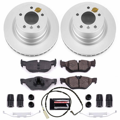 PowerStop Power Stop 08-10 BMW 128i Rear Z23 Evolution Sport Coated Brake Kit CRK5687
