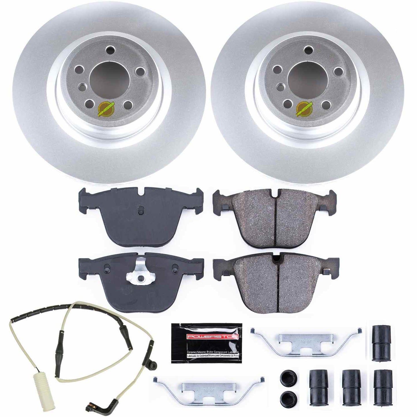 PowerStop Power Stop 10-15 BMW 760Li Rear Z23 Evolution Sport Coated Brake Kit CRK5690