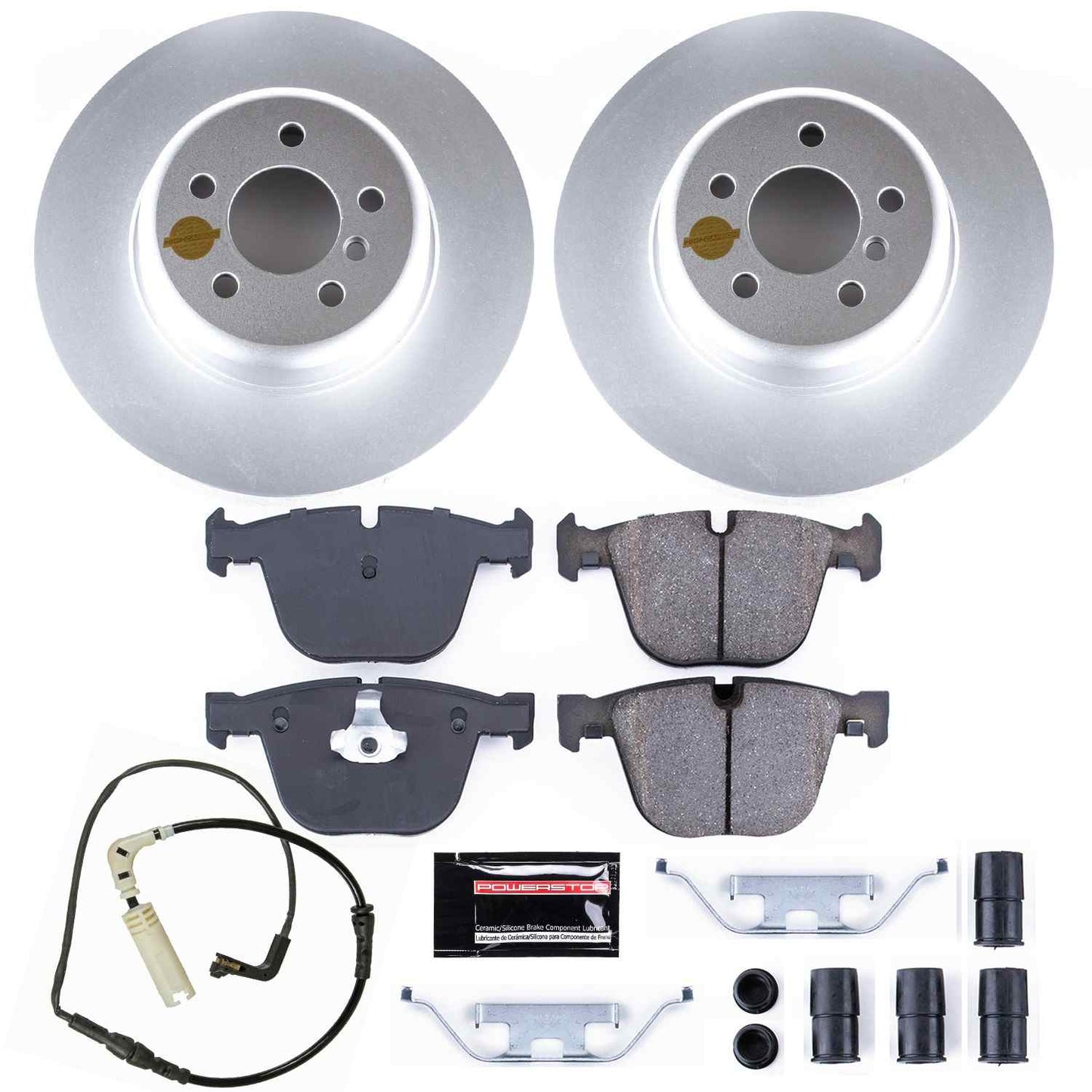 PowerStop Power Stop 11-15 BMW 740i Rear Z23 Evolution Sport Coated Brake Kit CRK5694