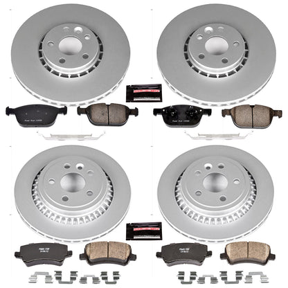 PowerStop Power Stop 10-15 Volvo XC60 Front & Rear Z23 Evolution Sport Coated Brake Kit CRK5703