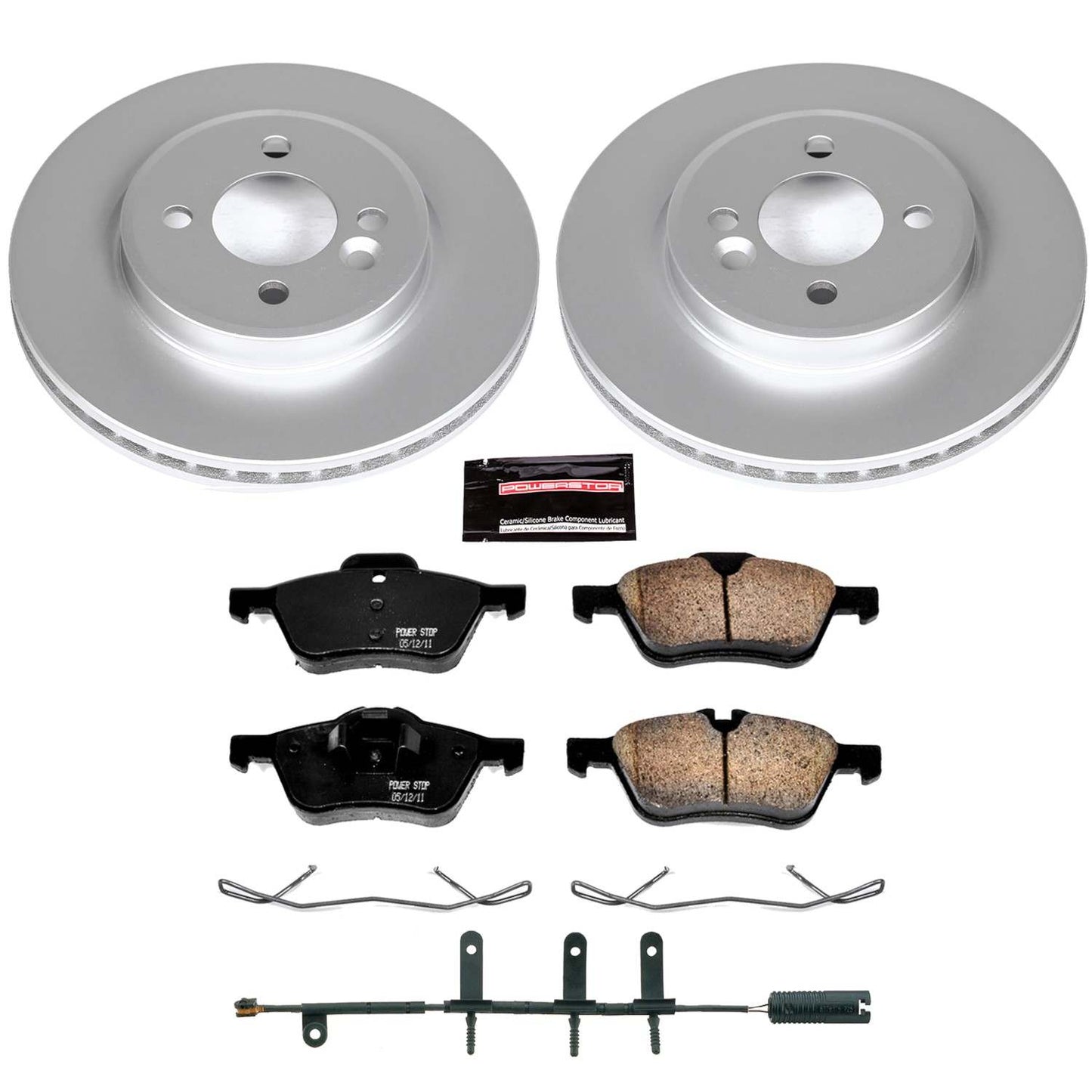 PowerStop Power Stop 02-06 Mini Cooper Front Z23 Evolution Sport Coated Brake Kit CRK5724