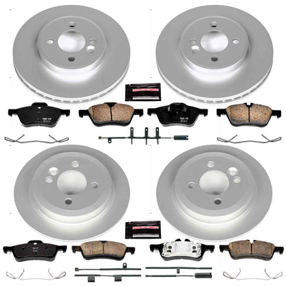 PowerStop Power Stop 02-06 Mini Cooper Front & Rear Z23 Evolution Sport Coated Brake Kit CRK5725
