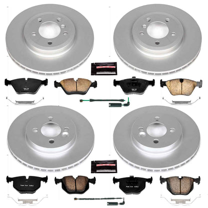 PowerStop Power Stop 01-06 BMW 330Ci Front & Rear Z23 Evolution Sport Coated Brake Kit CRK5728