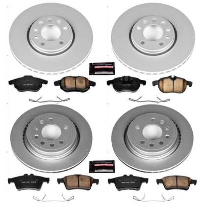 PowerStop Power Stop 08-11 Saab 9-3 Front & Rear Z23 Evolution Sport Coated Brake Kit CRK5736