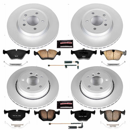 PowerStop Power Stop 04-10 BMW X3 Front & Rear Z23 Evolution Sport Coated Brake Kit CRK5737