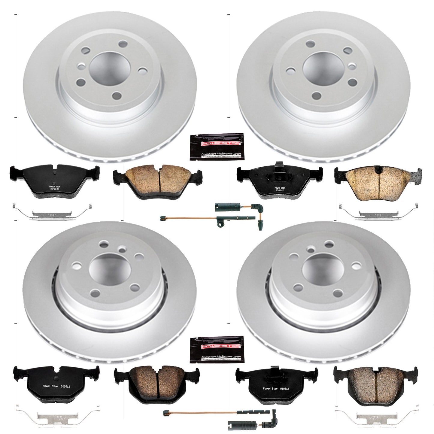 PowerStop Power Stop 04-10 BMW X3 Front & Rear Z23 Evolution Sport Coated Brake Kit CRK5737