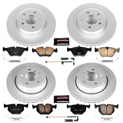 PowerStop Power Stop 04-10 BMW X3 Front & Rear Z23 Evolution Sport Coated Brake Kit CRK5737