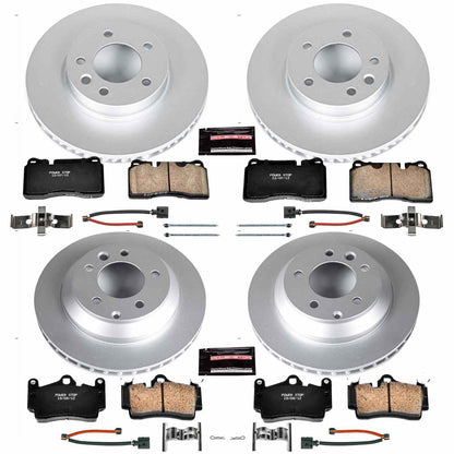 PowerStop Power Stop 07-10 Volkswagen Touareg Front & Rear Z23 Evolution Sport Coated Brake Kit CRK5745