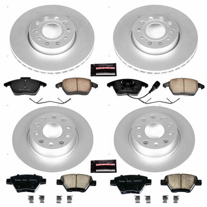PowerStop Power Stop 2012 Volkswagen Beetle Front & Rear Z23 Evolution Sport Coated Brake Kit CRK5747