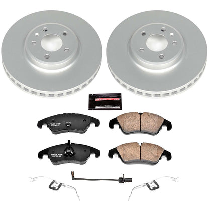 PowerStop Power Stop 09-11 Audi A4 Front Z23 Evolution Sport Coated Brake Kit CRK5752