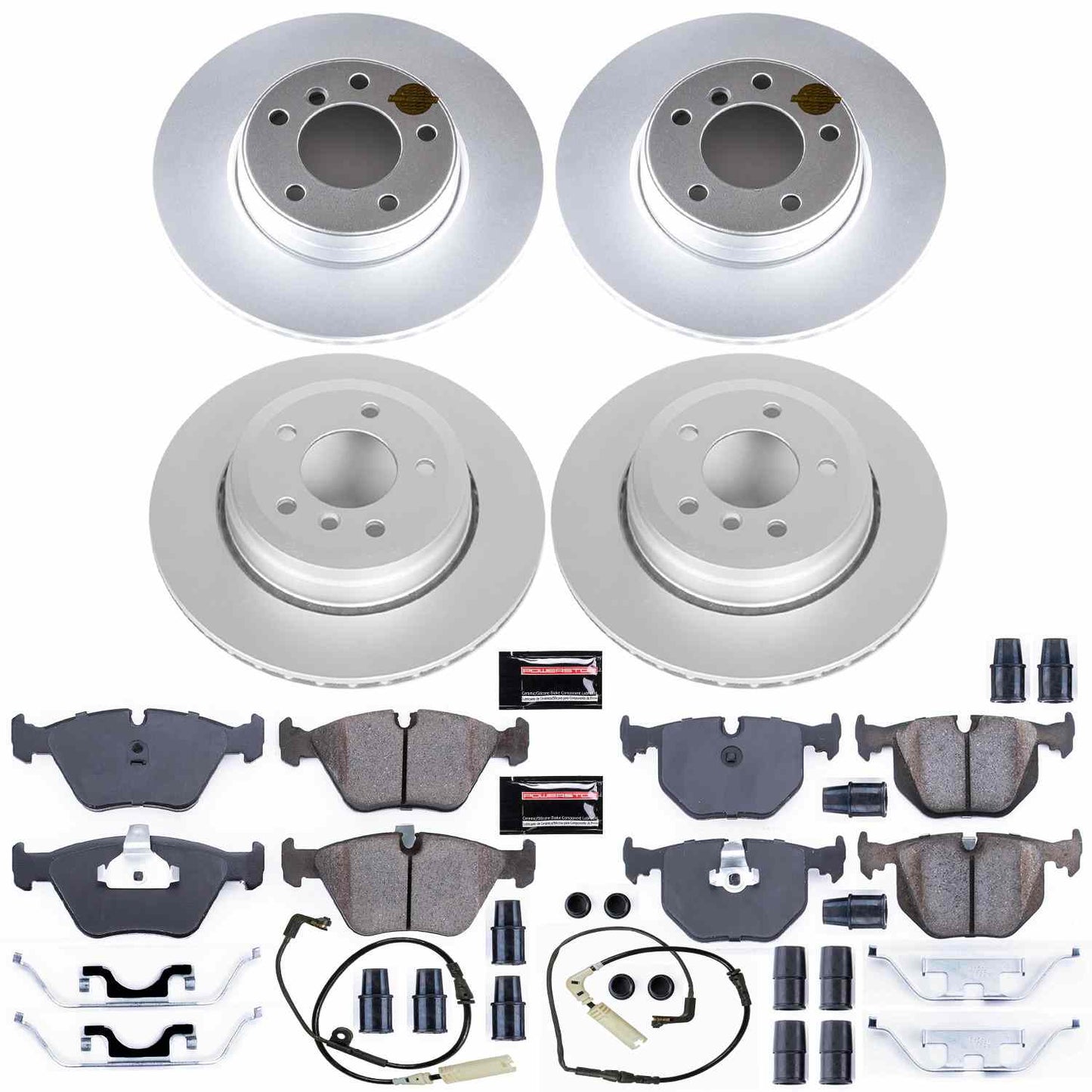 PowerStop Power Stop 04-05 BMW 525i Front & Rear Z23 Evolution Sport Coated Brake Kit CRK5764